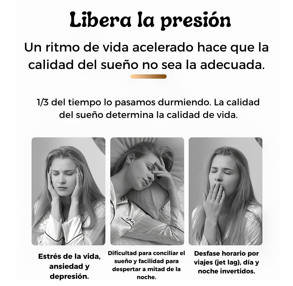 Dispositivo portátil para dormir mejor y aliviar el estrés de forma natural ✨